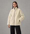 Silvia | Chaqueta Teddy Oversize de Cuello Alto