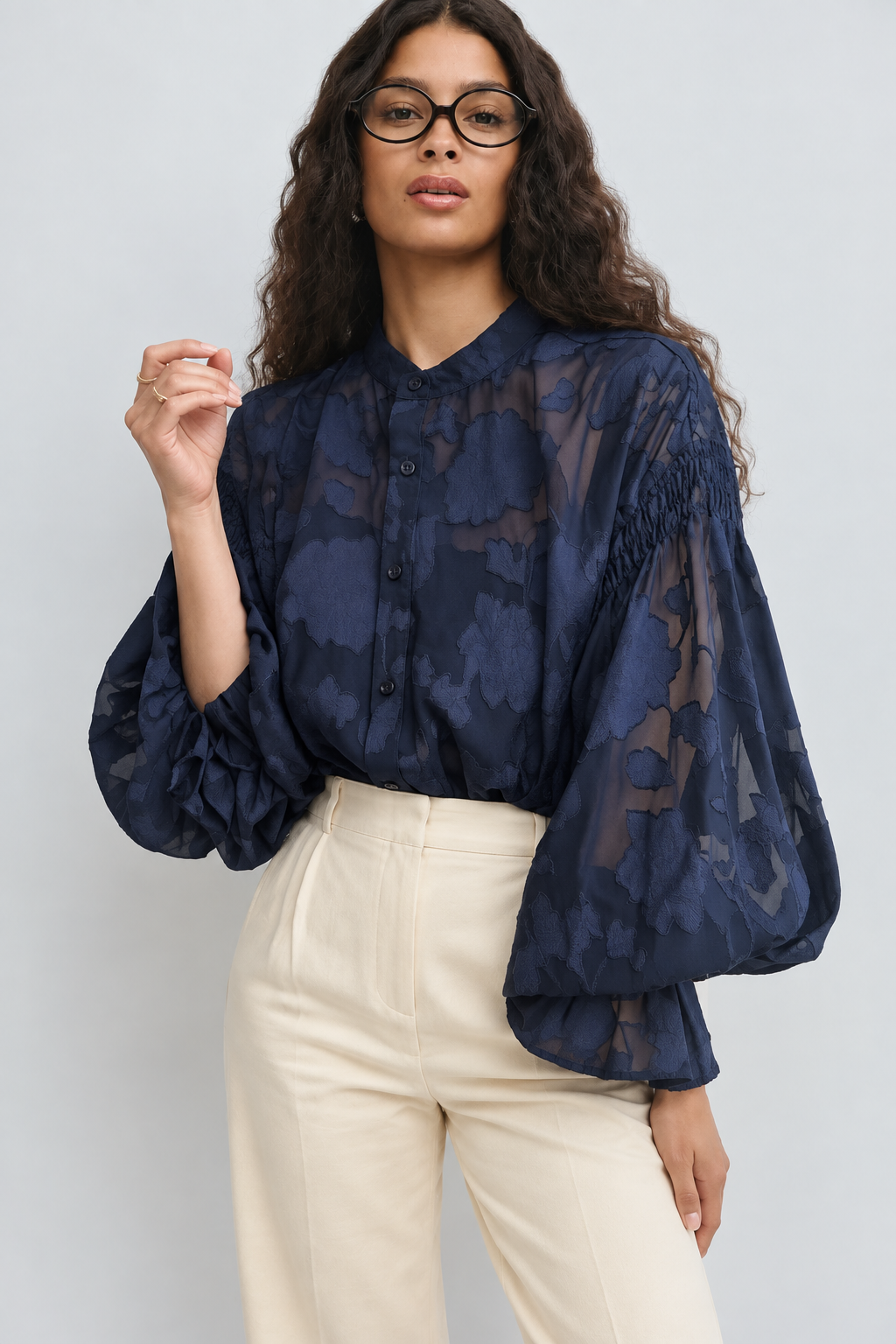 Talía | Blusa de Manga Larga con Estampado Floral
