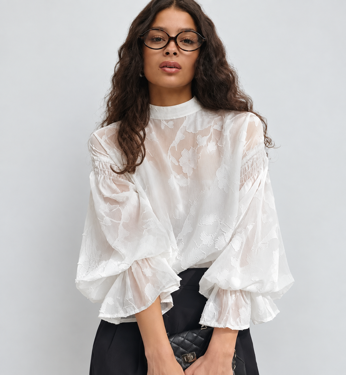 Talía | Blusa de Manga Larga con Estampado Floral