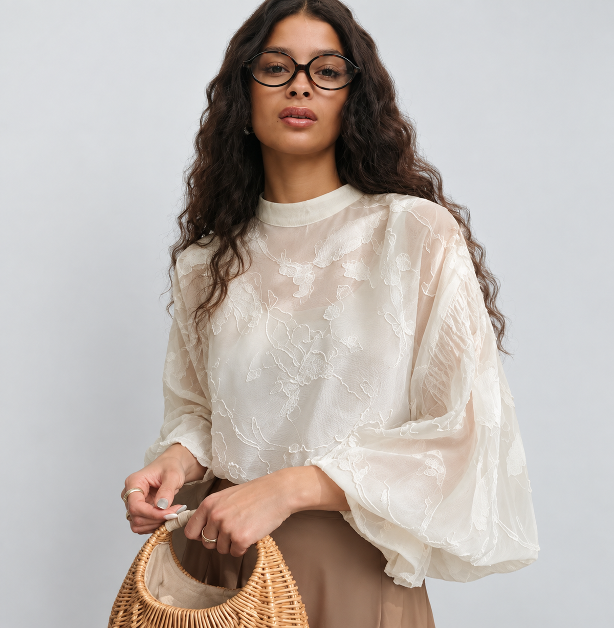 Talía | Blusa de Manga Larga con Estampado Floral