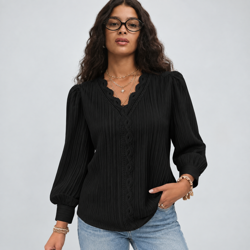 Alison | Blusa con Pliegues Cómodos
