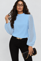 Zara | Blusa Elegante con Mangas Transparentes