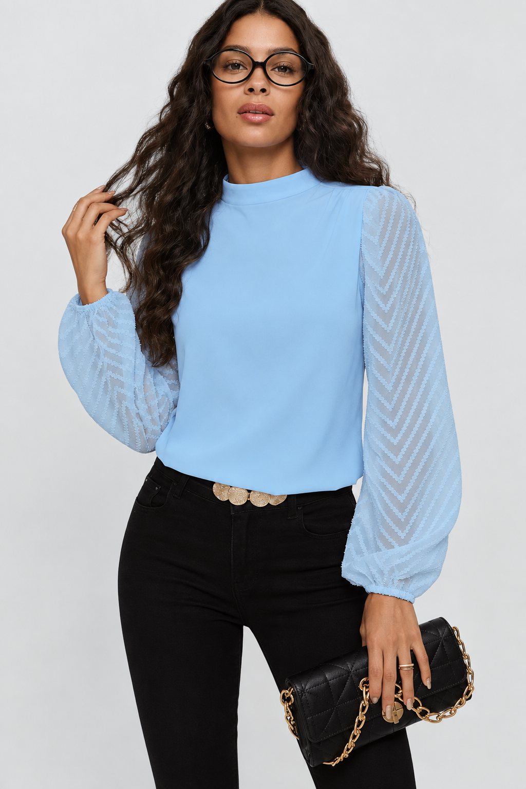 Zara | Blusa Elegante con Mangas Transparentes