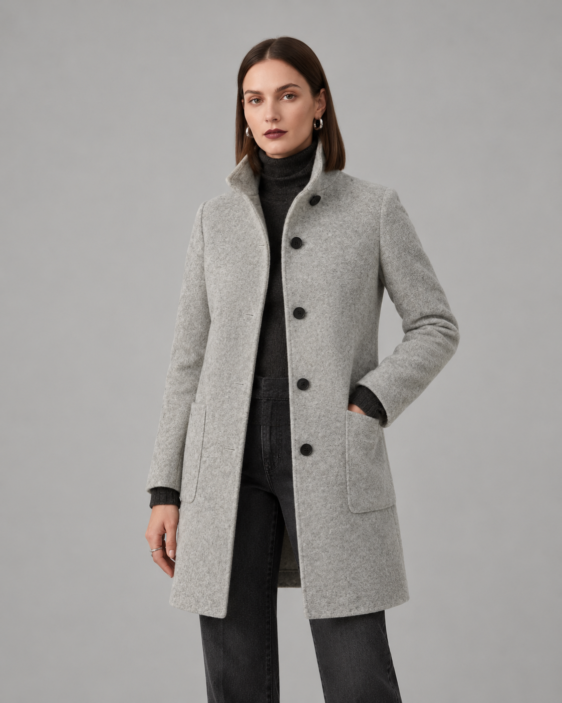 ABRIGO DE INVIERNO ELEGANTE PARA MUJER