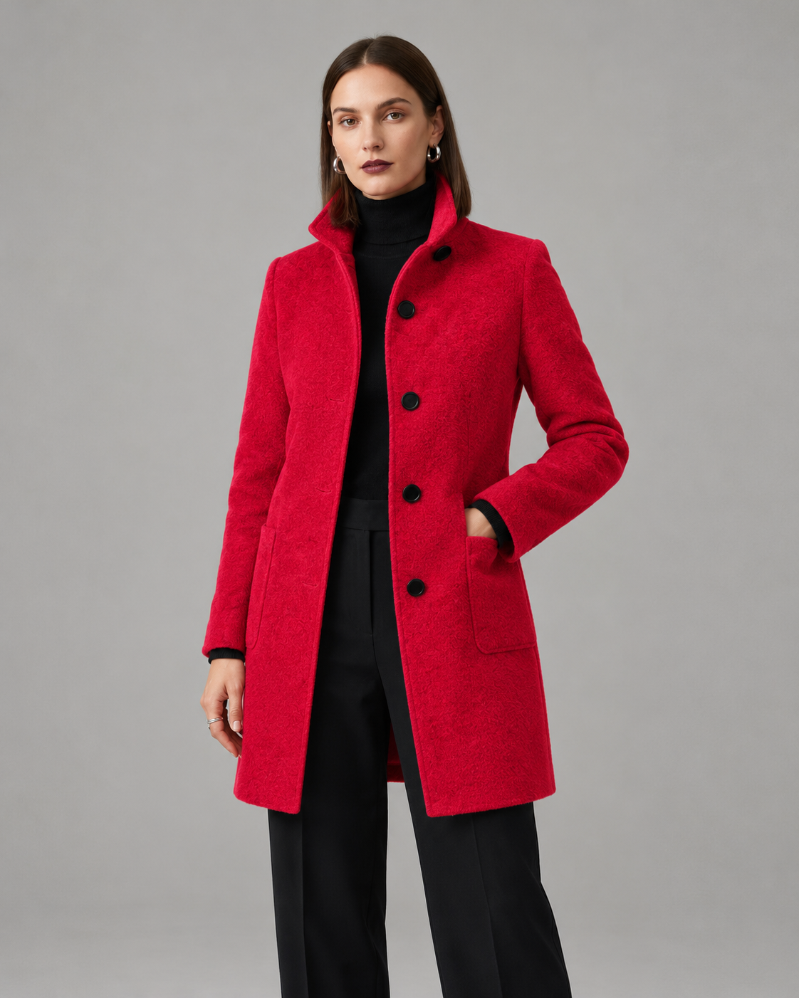 ABRIGO DE INVIERNO ELEGANTE PARA MUJER