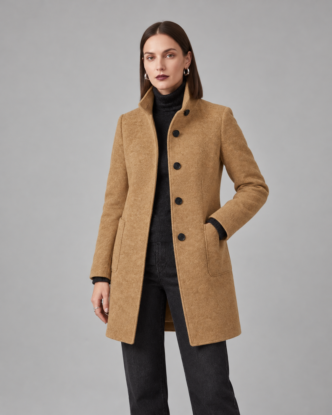 ABRIGO DE INVIERNO ELEGANTE PARA MUJER