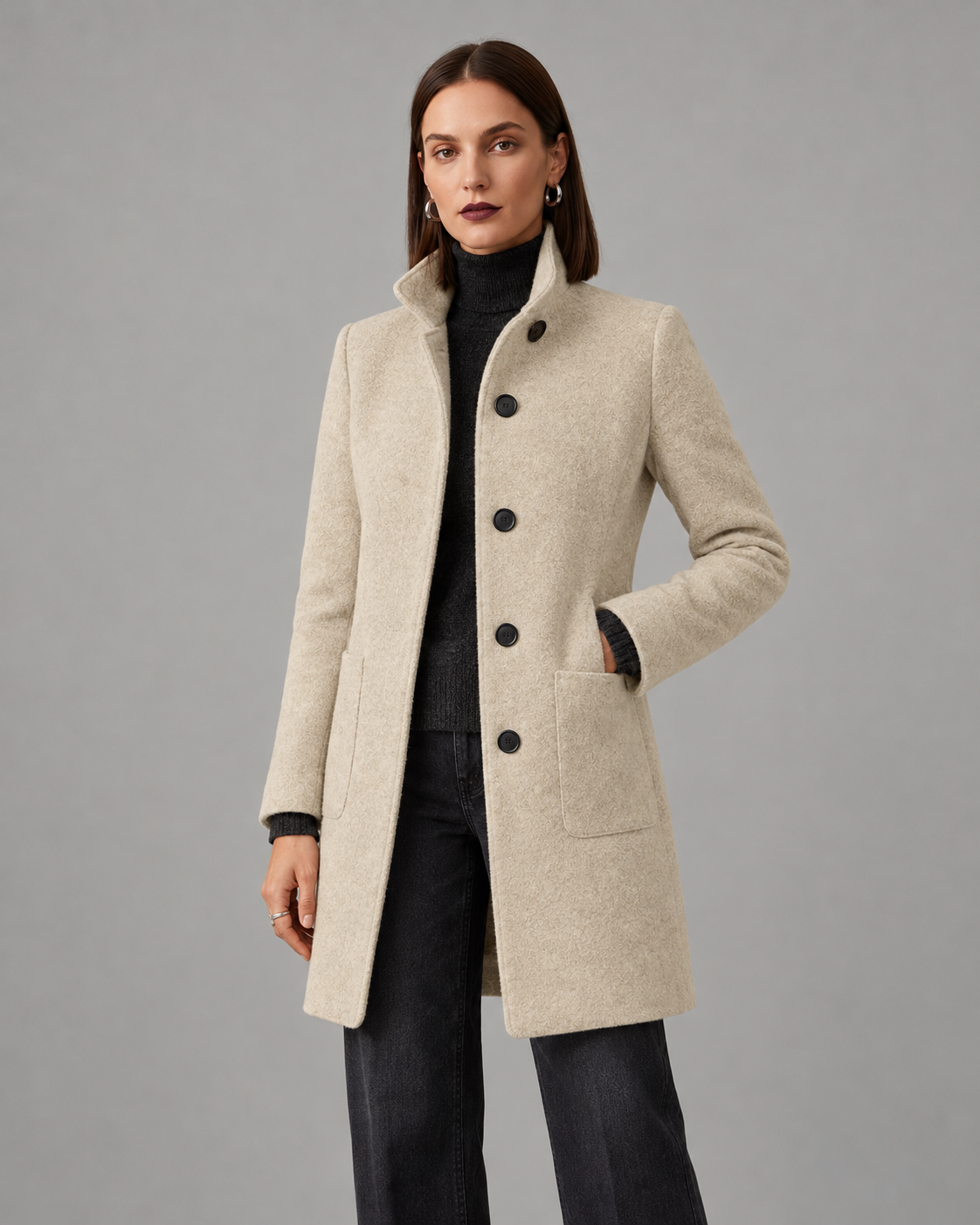 ABRIGO DE INVIERNO ELEGANTE PARA MUJER
