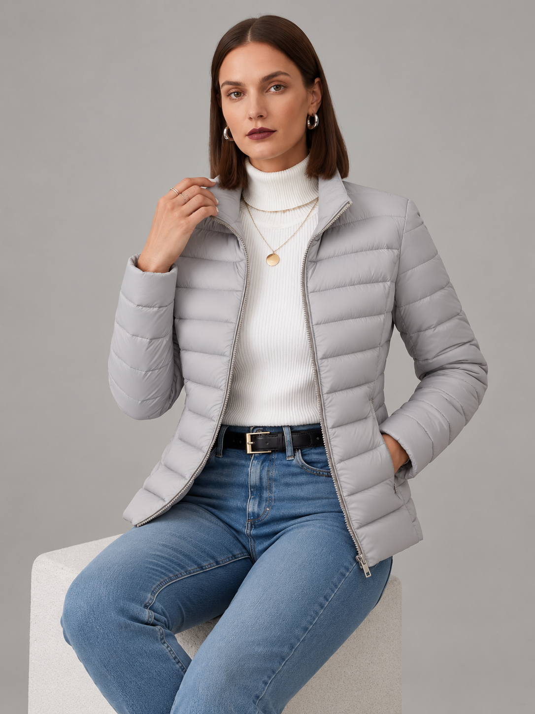 CHAQUETA DE ENTRETIEMPO PRIMAVERAL PARA MUJER