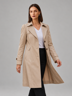 ABRIGO LARGO ELEGANTE PARA MUJER