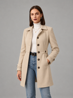 GABARDINA CLÁSICA ELEGANTE ATEMPORAL PARA MUJER