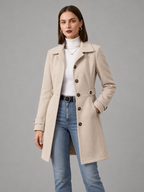 GABARDINA CLÁSICA ELEGANTE ATEMPORAL PARA MUJER