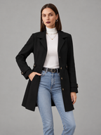 GABARDINA CLÁSICA ELEGANTE ATEMPORAL PARA MUJER
