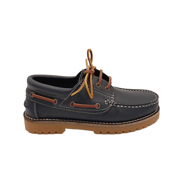 NÁUTICOS CLÁSICOS BENAVENTE UNISEX CORDONES PIEL PULL MARINO