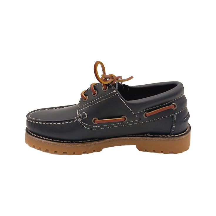 NÁUTICOS CLÁSICOS BENAVENTE UNISEX CORDONES PIEL PULL MARINO
