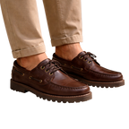 HOMBRE NÁUTICOS CLÁSICOS BENAVENTE CORDONES PULL CHOCOLATE