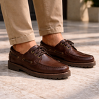 HOMBRE NÁUTICOS CLÁSICOS BENAVENTE CORDONES PULL CHOCOLATE