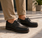 HOMBRE NÁUTICOS CLÁSICOS BENAVENTE CORDONES PULL NEGRO