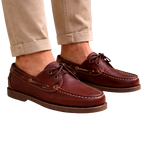 HOMBRE NÁUTICOS PIEL PULL MARRON BENAVENTE
