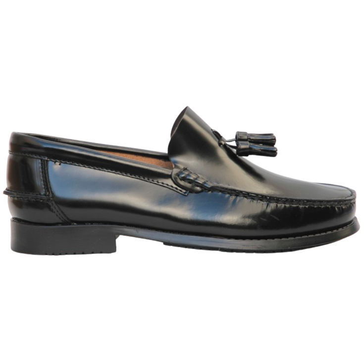 HOMBREMOCASIN P/G BORLAS NEGRO PISO/GOMA