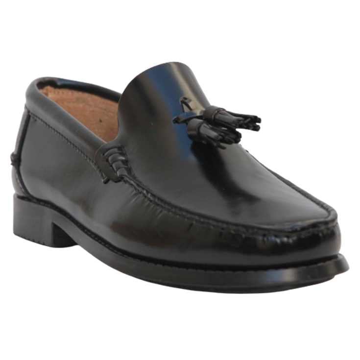 HOMBREMOCASIN P/G BORLAS NEGRO PISO/GOMA
