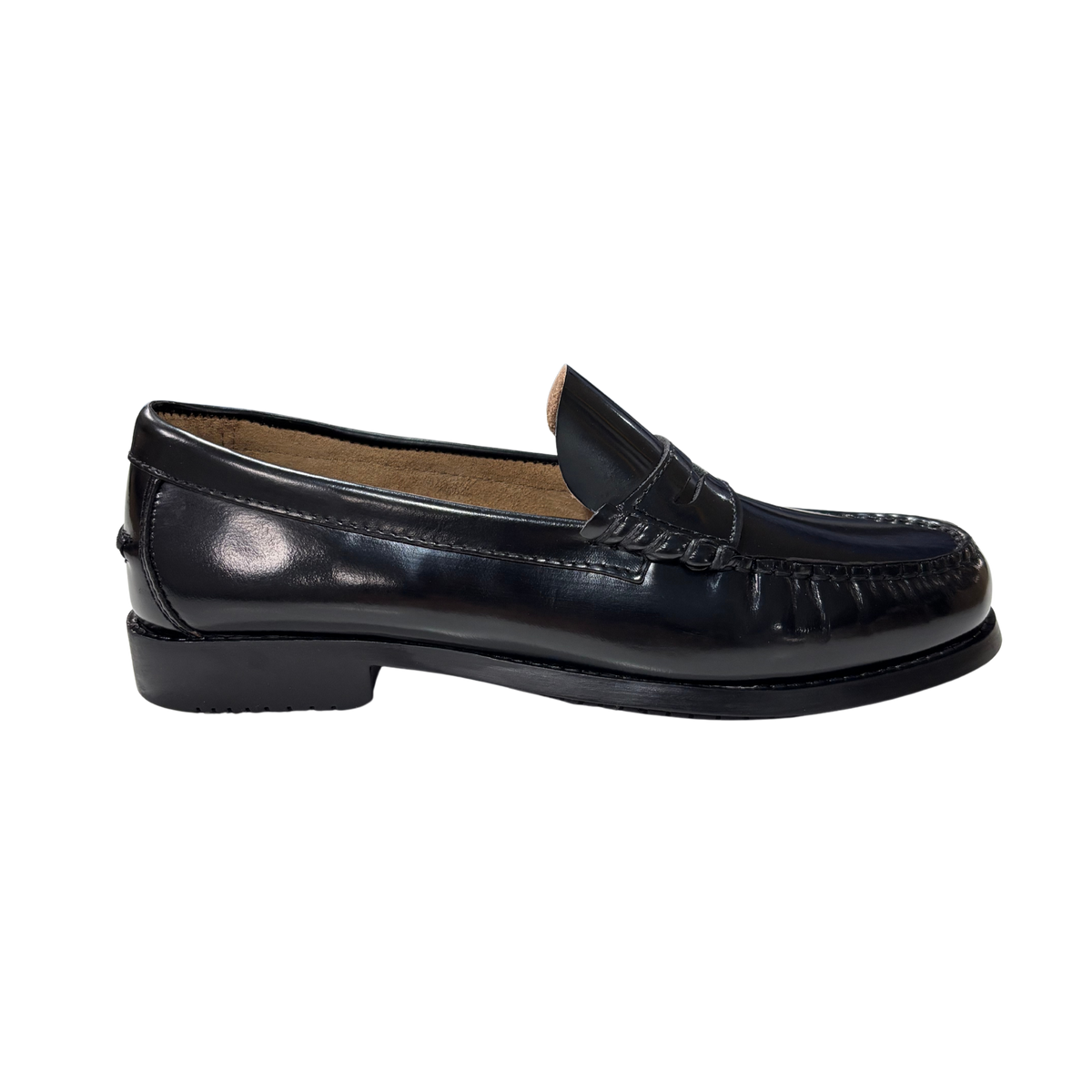 HOMBRE MOCASIN PISO GOMA ANTIFAZ NEGRO