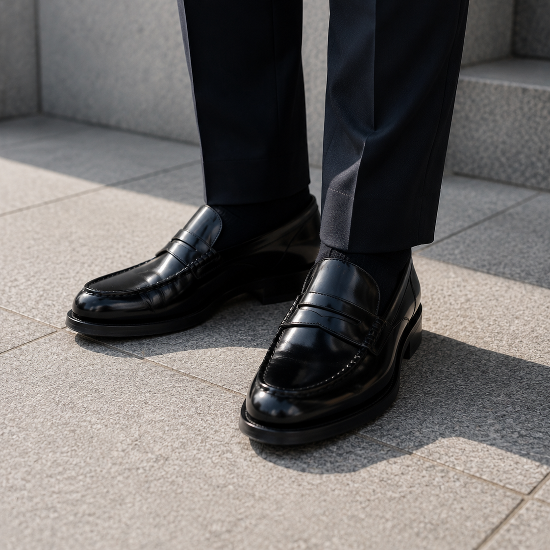 HOMBRE MOCASIN PISO GOMA ANTIFAZ NEGRO
