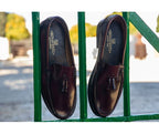 HOMBRE MOCASIN P/S BORLAS BURDEOS