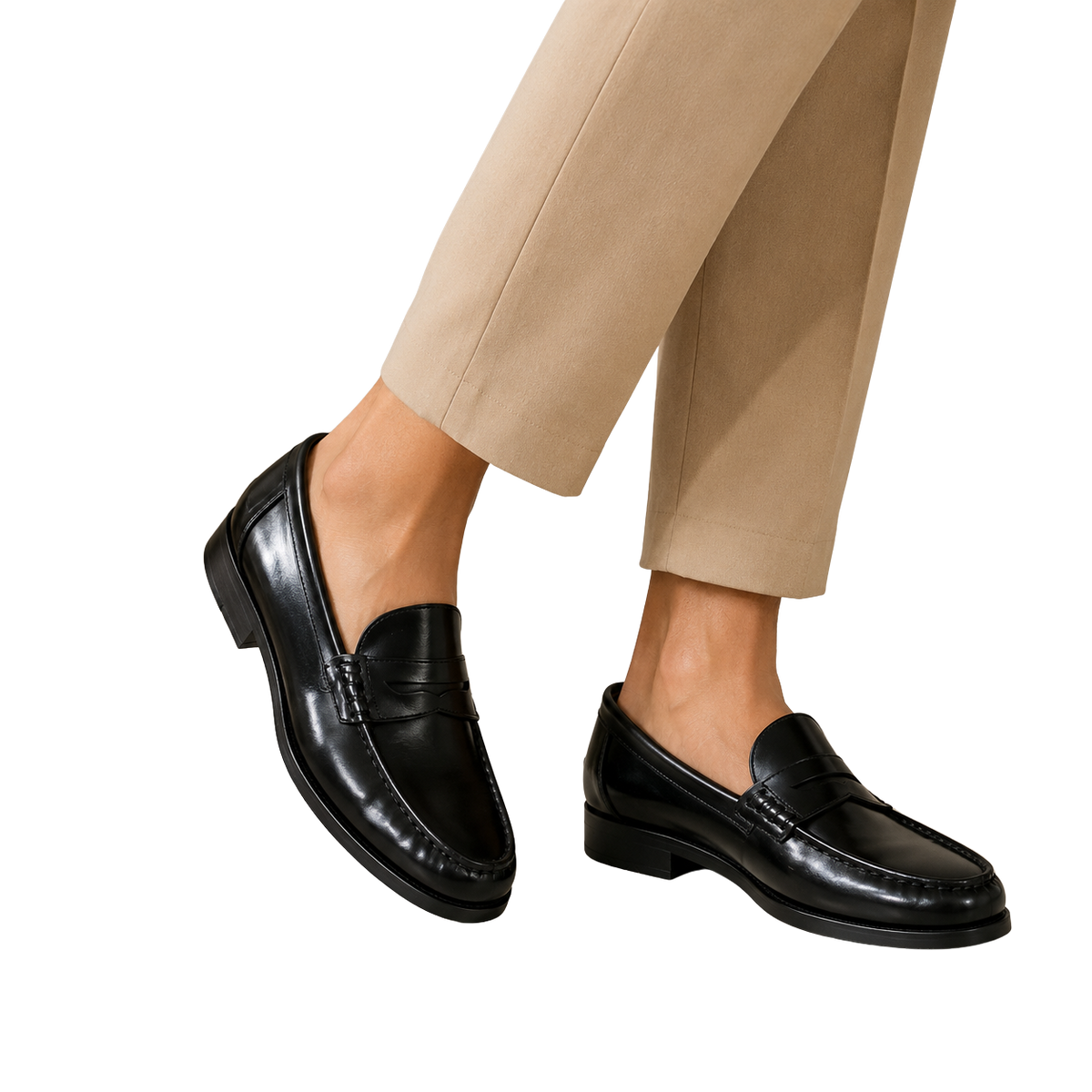HOMBRE MOCASIN  GENGIS NEGRO