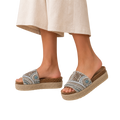 MUJER SANDALIA PLATAFORMA DAFNE PLATA
