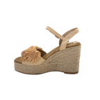 MUJER SANDALIA CUÑA VALERIA BEIGE