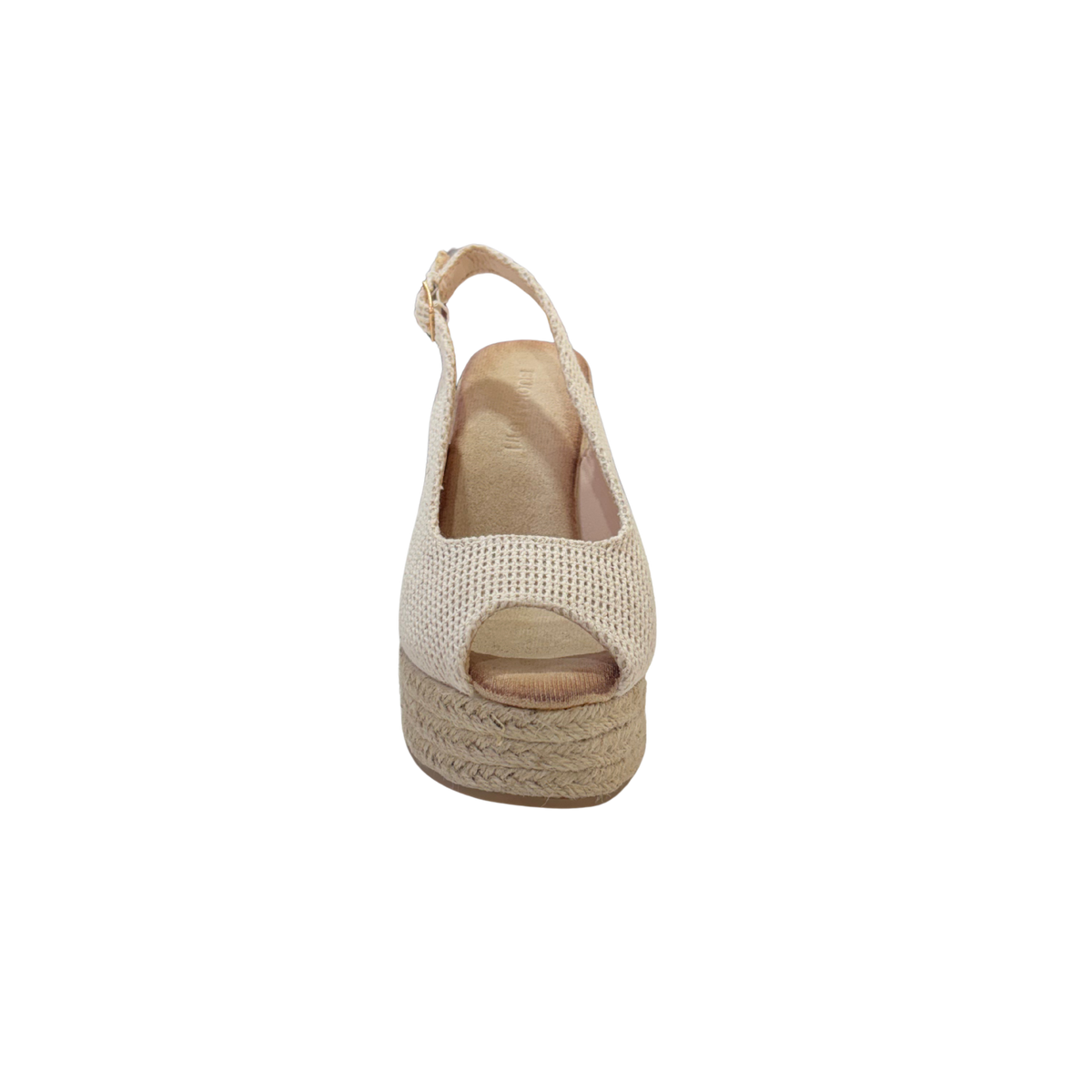 MUJER CUÑA DE ESPARTO GRETA BEIGE
