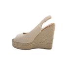 MUJER CUÑA DE ESPARTO GRETA BEIGE