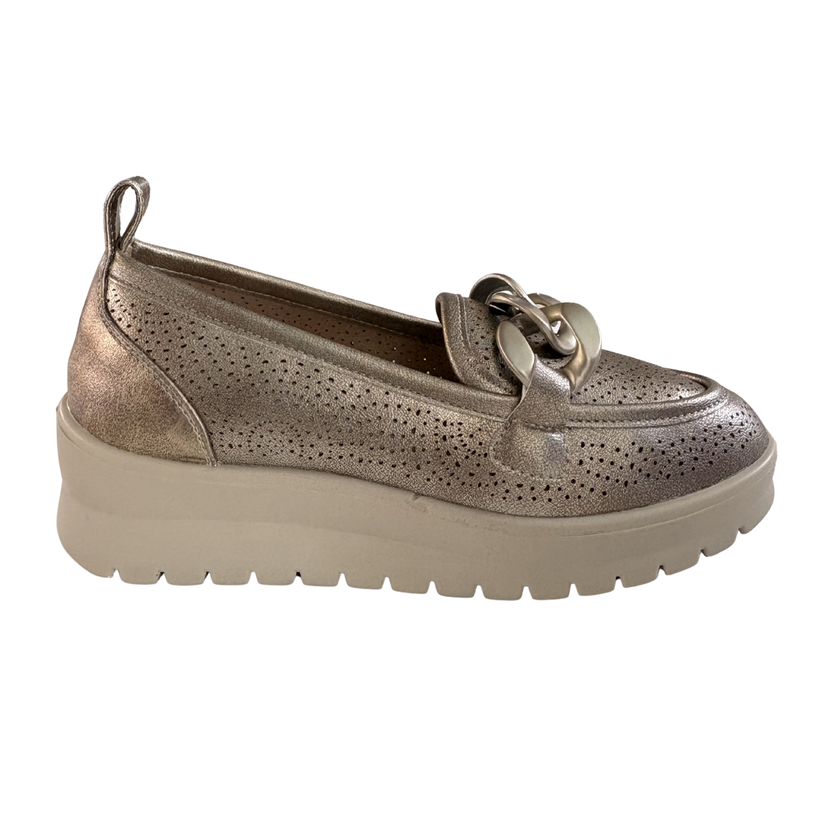 MUJER MOCASIN COMODO GLIDEA BRONCE