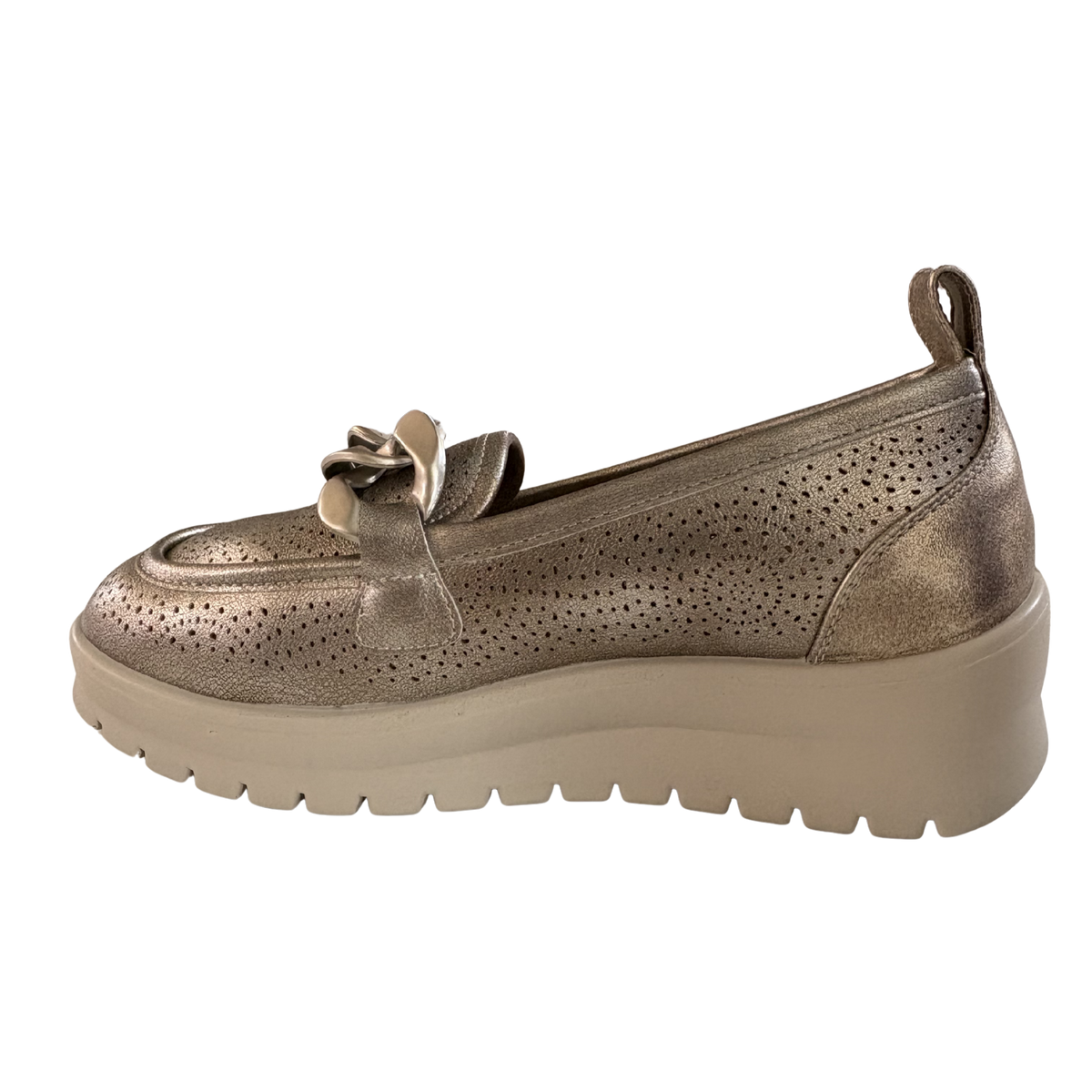 MUJER MOCASIN COMODO GLIDEA BRONCE