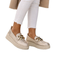 MUJER MOCASIN COMODO GLIDEA PLATINO