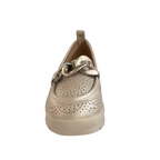 MUJER MOCASIN COMODO GLIDEA PLATINO