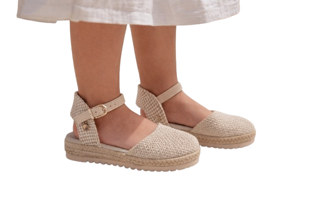 NIÑO ESPARTOS NIÑA TEXTIL BEIGE
