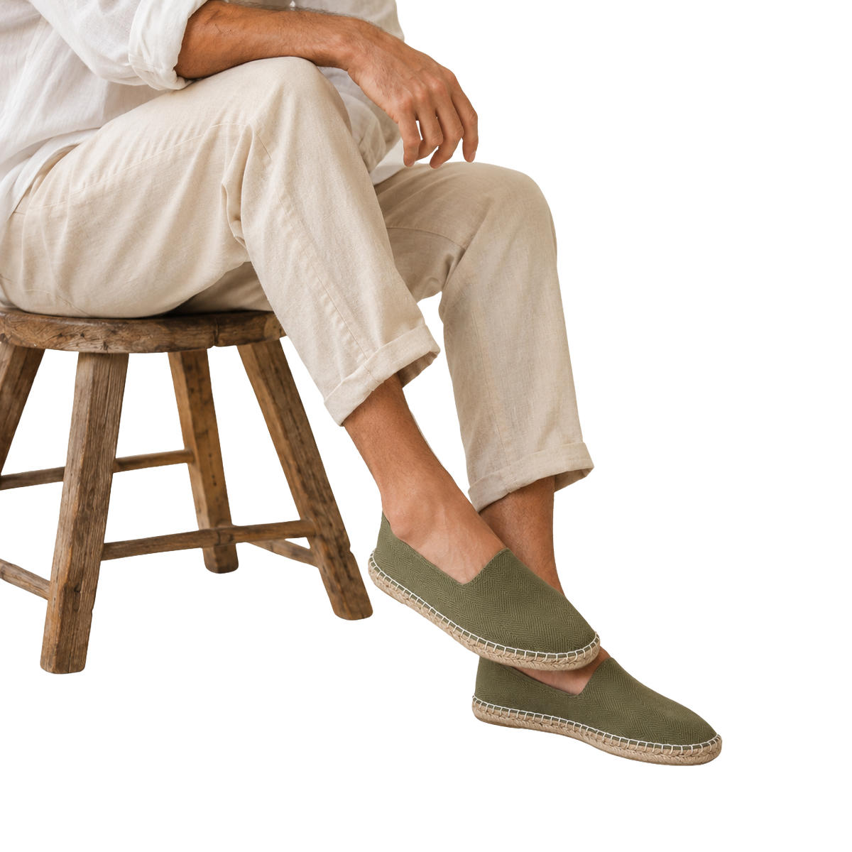 HOMBRE ESPARTO MARQUES KAKI