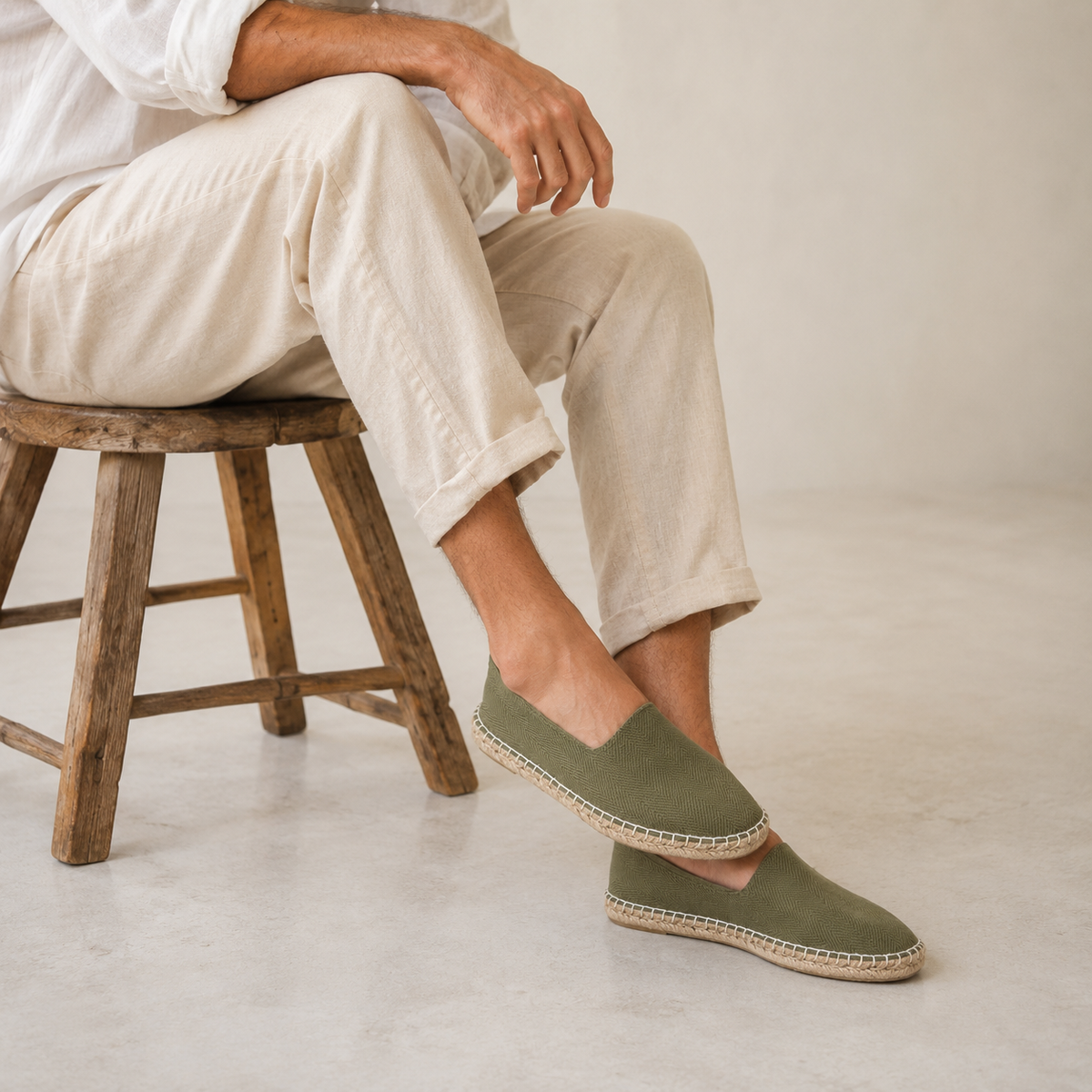 HOMBRE ESPARTO MARQUES KAKI