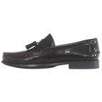 ZAPATO MOCASÍN BORLAS BURDEOS