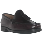 ZAPATO MOCASÍN BORLAS BURDEOS