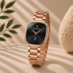 Celeste Reloj Elegante de Acero Inoxidable