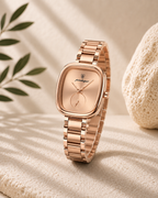 Celeste Reloj Elegante de Acero Inoxidable