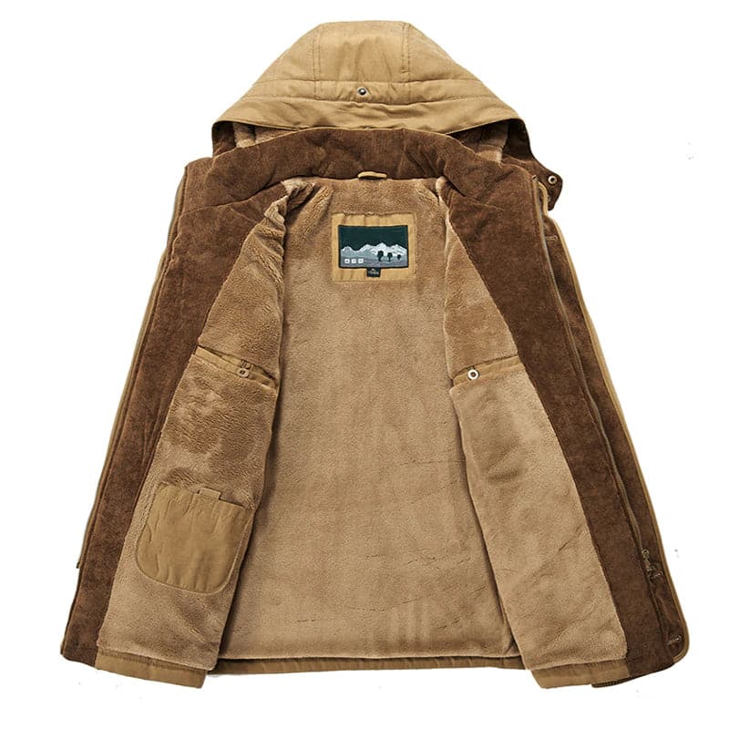 Chaqueta con capucha y bolsillos cómoda