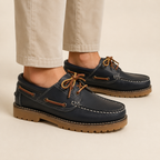 NÁUTICOS CLÁSICOS BENAVENTE UNISEX CORDONES PIEL PULL MARINO