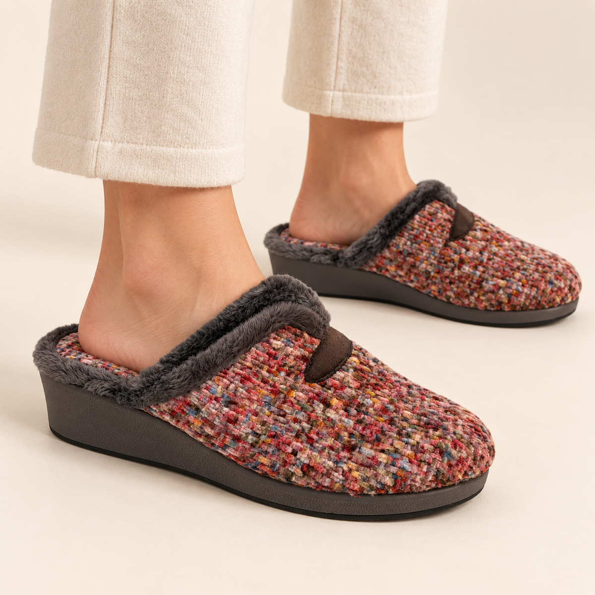 MUJER ZAPATILLAS DE ESTAR POR CASA PLUMA