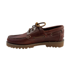 HOMBRE NÁUTICOS CLÁSICOS BENAVENTE CORDONES PIEL PULL BRANDY