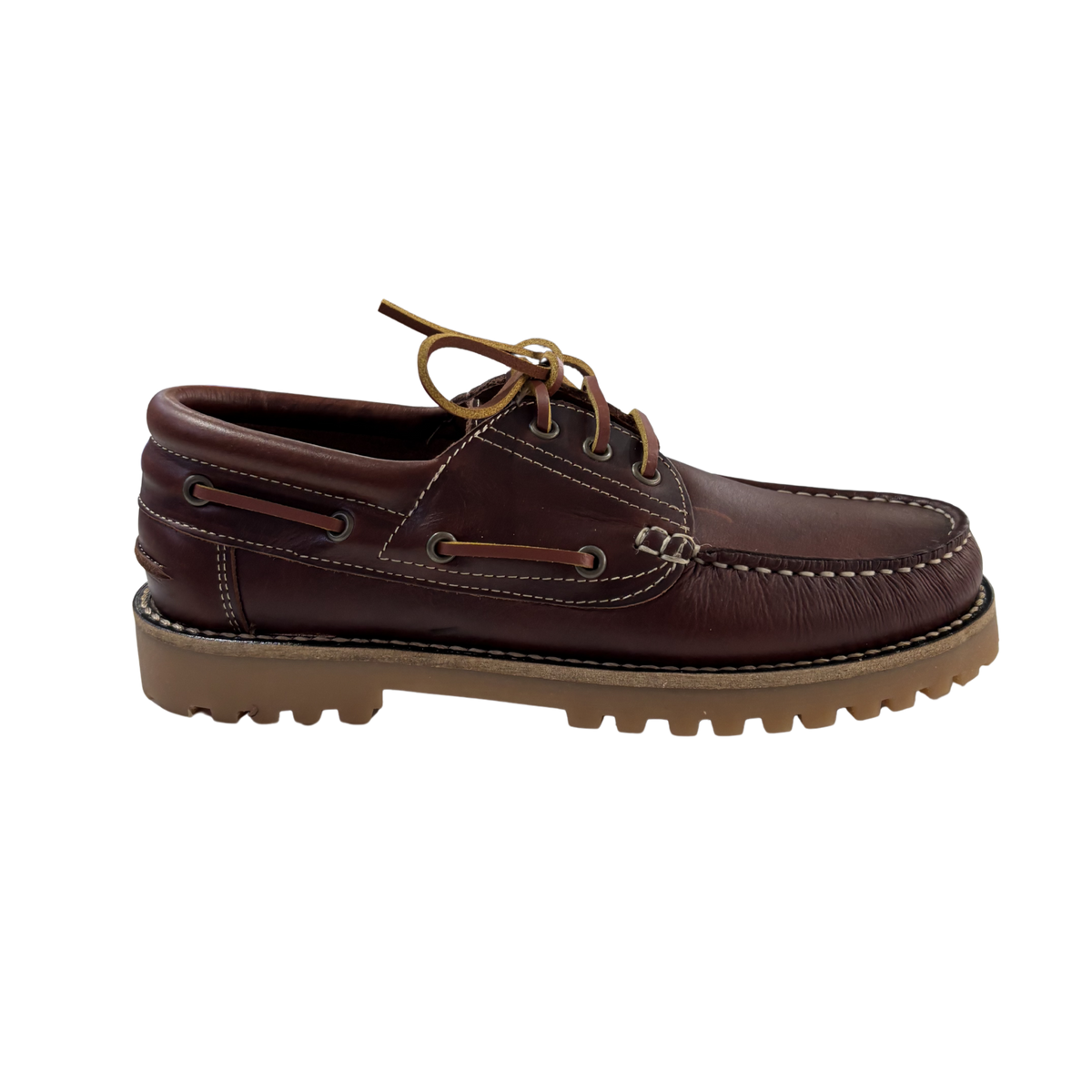NÁUTICOS  CLÁSICOS BENAVENTE UNISEX CORDONES PIEL PULL CAMEL
