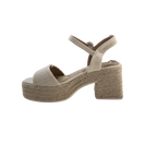 MUJER SANDALIA YUTE  BEIGE DOBLE TIRA
