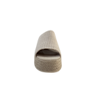 MUJER  SANDALIA BEIGE DESTALONADA
